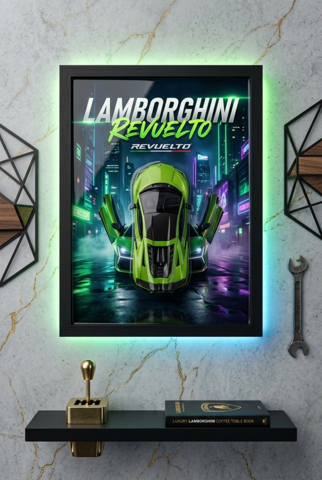 Lamborghini Diecast Epoxy Frame