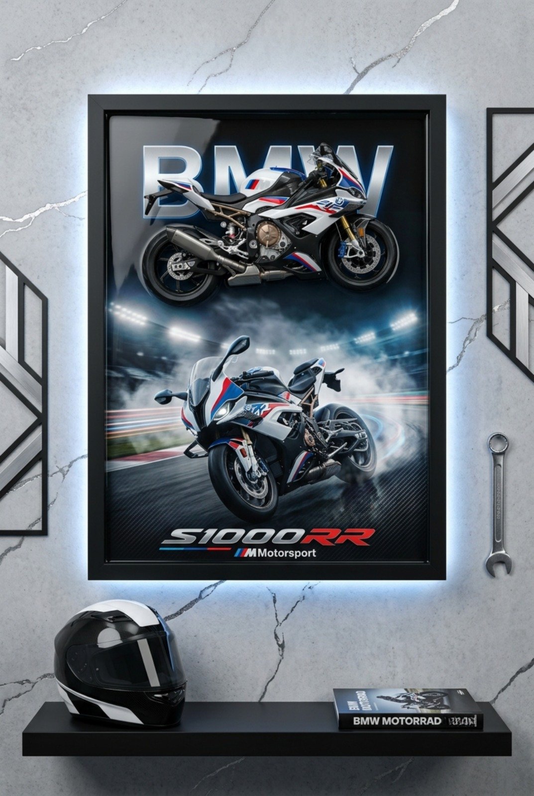 BMW Superbike Epoxy Frame
