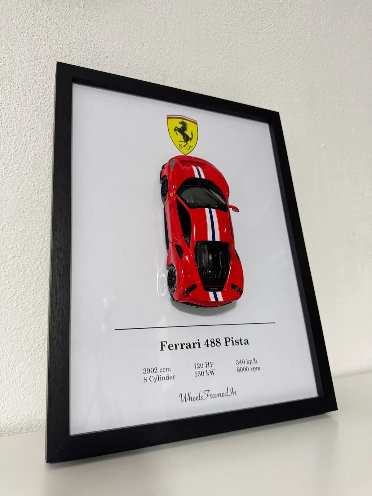 Ferrari Pista Diecast Resin Frame