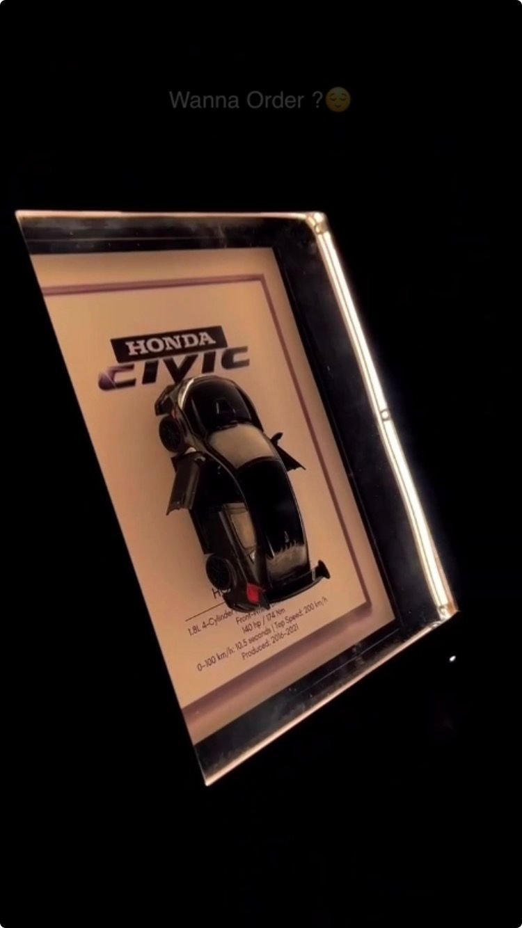 Civic X Diecast Light Box Frame
